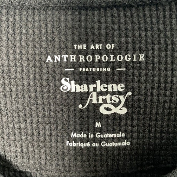 𝅺NEW Anthropologie Waffle Visions Change Thermal Top US M - Picture 5 of 8